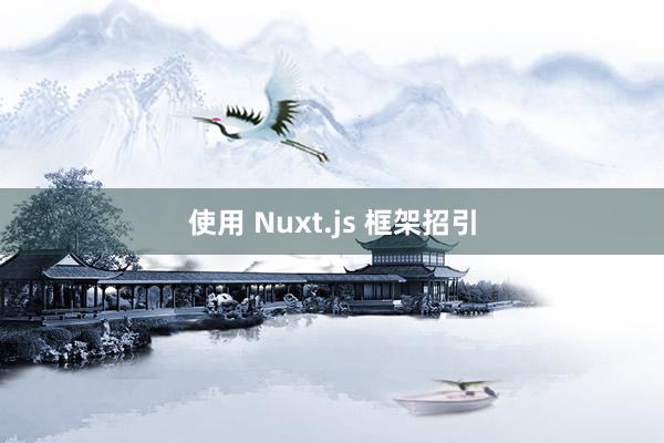 使用 Nuxt.js 框架招引